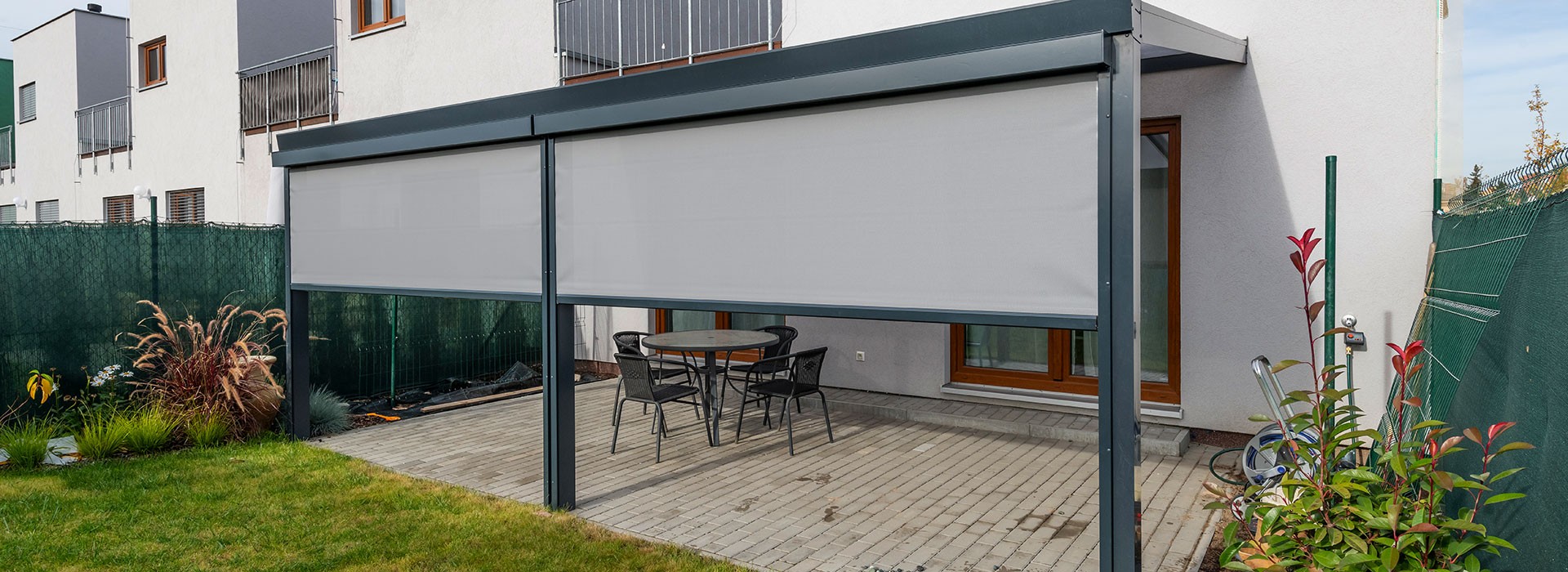 Aluminij pergola s ščitnikom