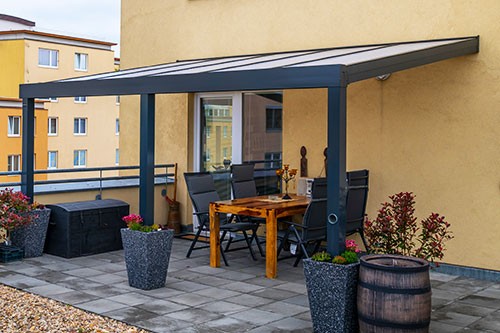 Aluminij pergola z polikarbonata