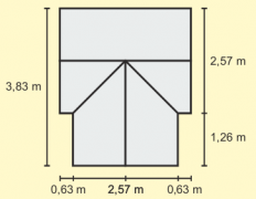 Toplogrednih SIRIUS Glass 3 mm srebrna