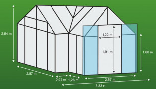 Toplogrednih SIRIUS Glass 3 mm srebrna