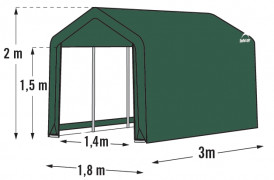 pristreška SHELTERLOGIC 1,8 x 3,0 m - 70471EU