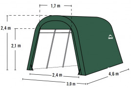 Ponjava garaža 3,0 x 4,6 m - 62589EU