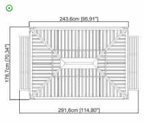 MESINA 2,44x3 m