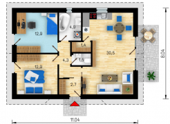 BUNGALOV 88 m² HOBBYTEC