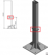 Jekla prirobnice 120 cm