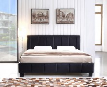 Dorian črna postelja 180x200 cm + žar