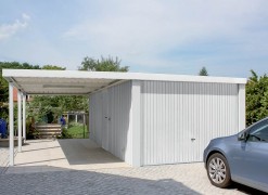 Garaža z mavca in dve lope Siebau GmbH 891x586 cm