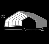 Zaščita za konje Šemík 680x730x380cm 50m²