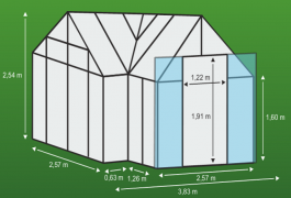 Toplogrednih Sirius 295 x 214 cm srebrna