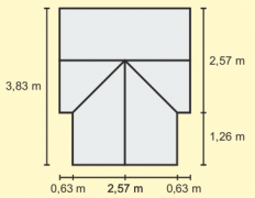 Toplogrednih Sirius 295 x 214 cm srebrna