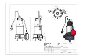 Elpumps BT 6877 K v greznico blato črpalka rotorja