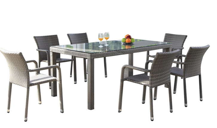 BARCELONA dining set rjava