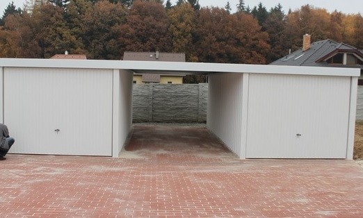 Garaža z mavca in dve lope Siebau GmbH 891x586 cm