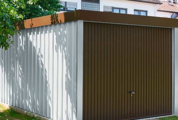 Garažna z omet in ravno streho Siebau GmbH 297x596 cm