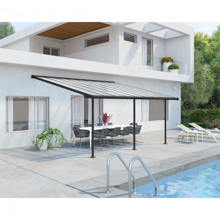 Palram Sierra 5400 siva 3 x 5,46 aluminij (montiran) pergola