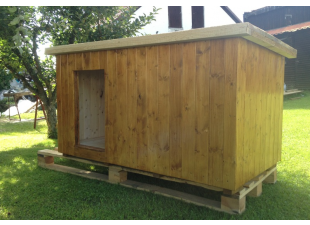 Doghouse toplo 175x95x90cm